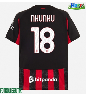 AC Milan Christopher Nkunku #18 Hemmatröja 2025-26 Kortärmad